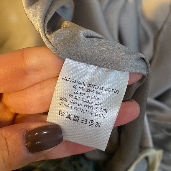 NWT Fame and Partners Ara Silver Maxi Dress - Picture 9 of 10